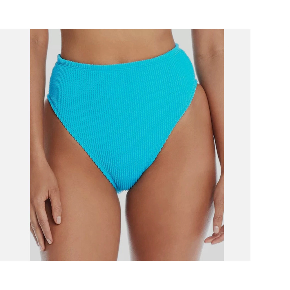 Bleu Rod Beattie Women Blue High-Waist Bikini Bottom Swimwear Size 10 15157